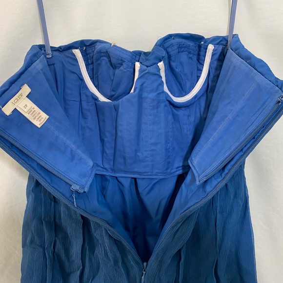 J. Crew Strapless Blue Dress - Picture 9 of 15